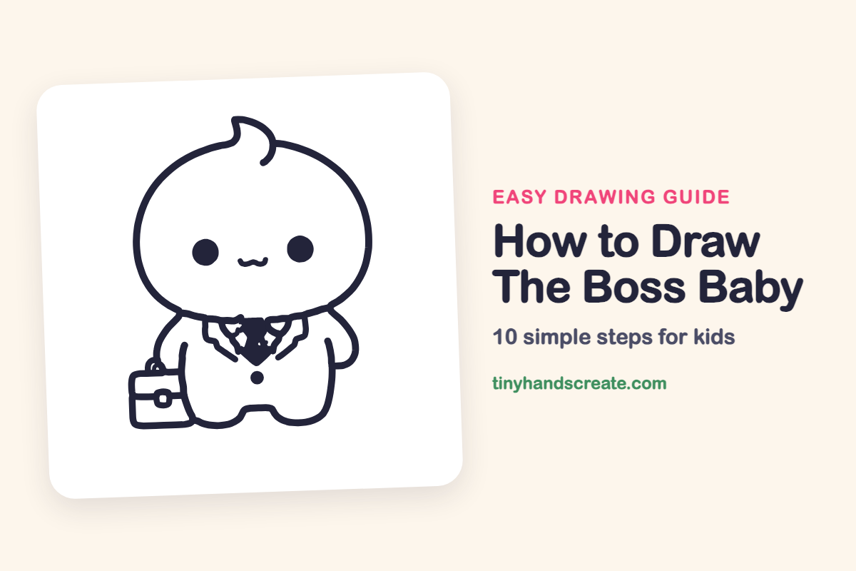 How to Draw The Boss Baby: easy drawing guide for kids