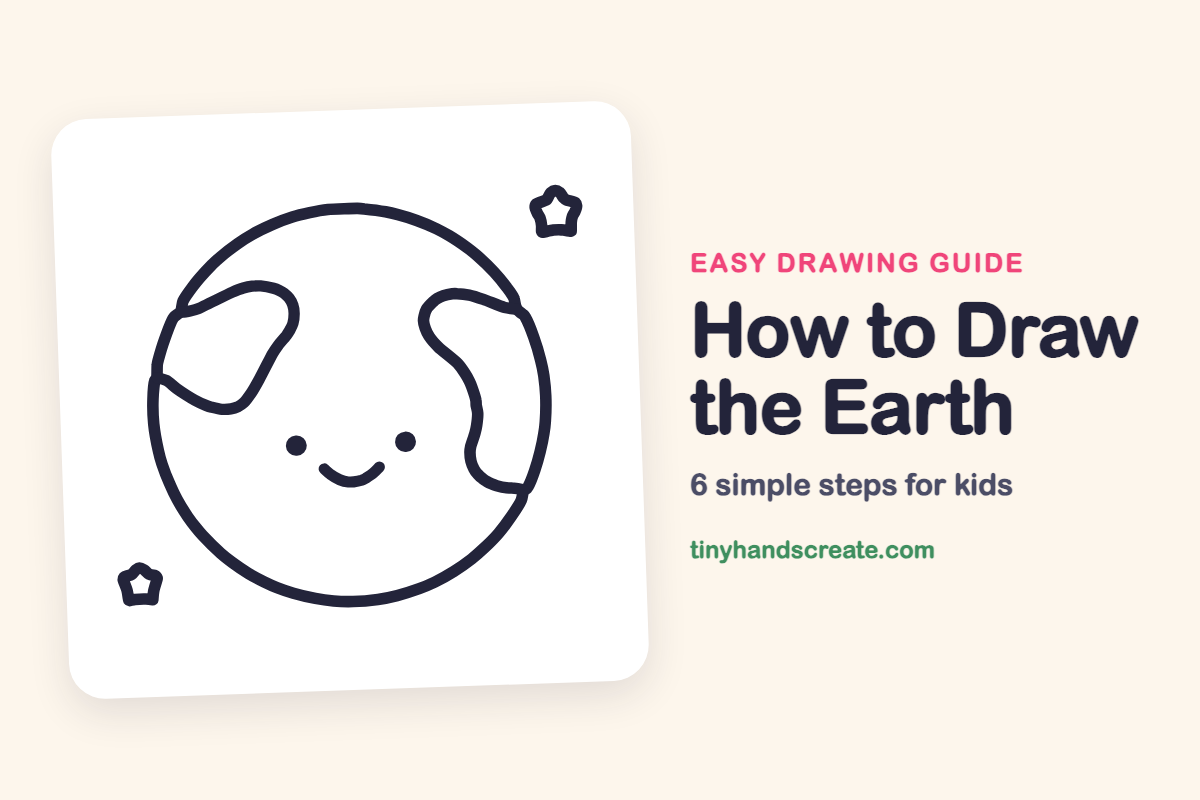 How to Draw the Earth: easy drawing guide for kids