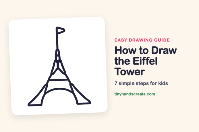 How to Draw the Eiffel Tower step by step