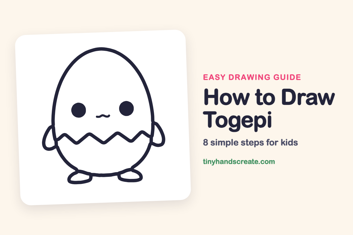 How to Draw Togepi: easy drawing guide for kids