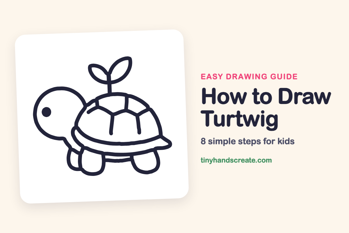 How to Draw Turtwig: easy drawing guide for kids