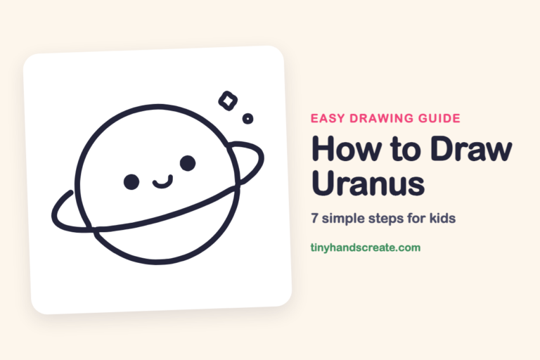How to Draw Uranus: easy drawing guide for kids