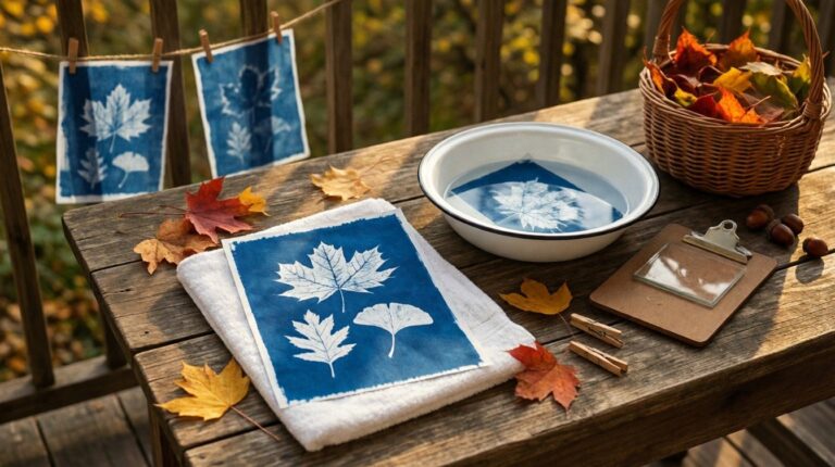 Leaf Sun Print Science Activity for Preschoolers