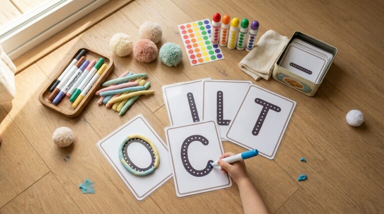 Free Printable Letter Tracing Cards for 2 Year Olds