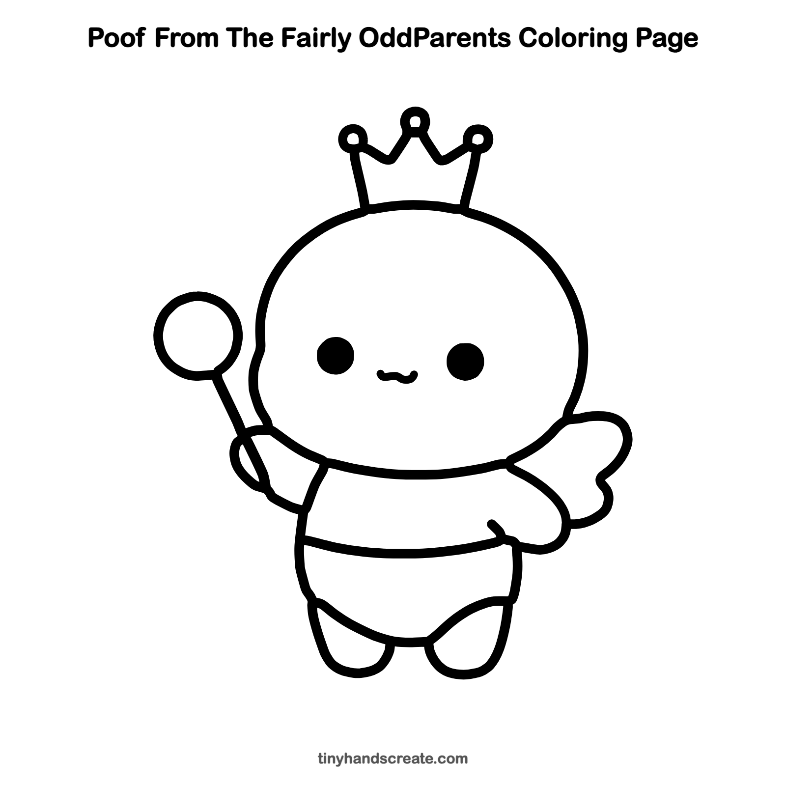 Free printable Poof from The Fairly OddParents coloring page for kids