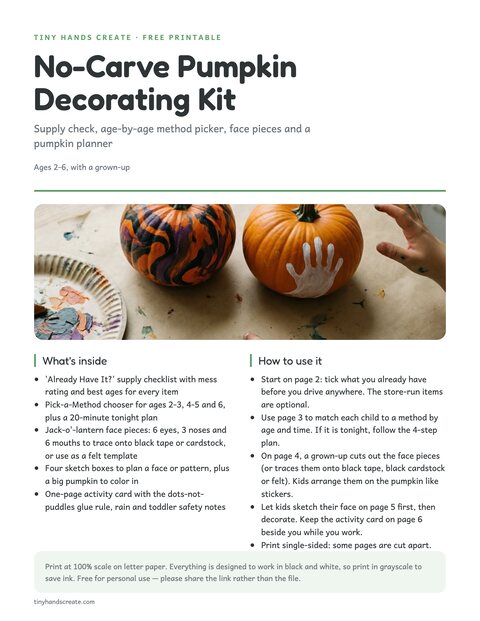 No-Carve Pumpkin Decorating Kit preview